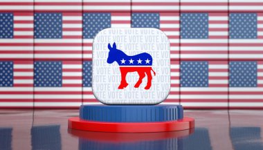 Amerika Birleşik Devletleri Demokratik Eşek Logosu - Demokrat Parti