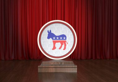 Amerika Birleşik Devletleri Demokratik Eşek Logosu - Demokrat Parti