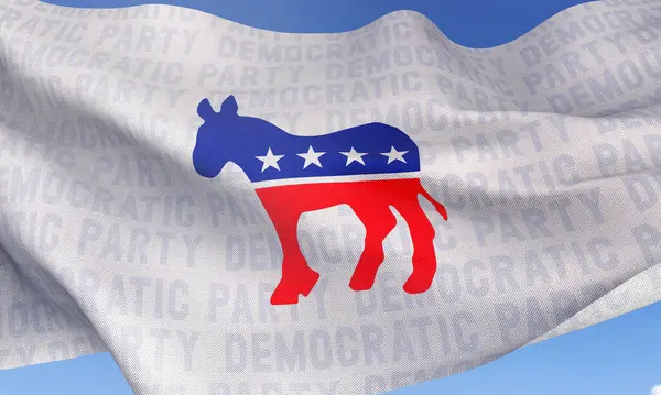 stock image Democratic Donkey Logo of the United States - Democratic Party