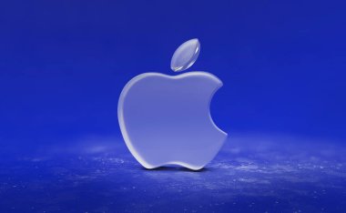 Apple, Apple Logosu 3D Görsel Tasarım - Sosyal Ağlar ve Haberler için Apple resmi. Mayıs 2024, İstanbul - Trkiye (3D Render)