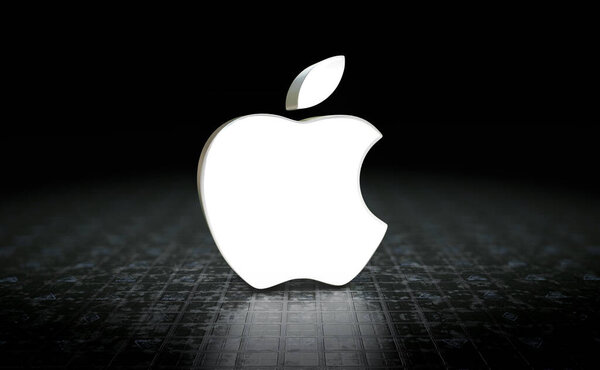 Apple, Apple Logo 3D Visual Design - изображение Apple для социальных сетей и новостей. Май 2024, Стамбул - Тркийе (3D Render))