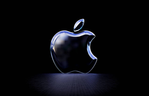 Apple, Apple Logo 3D Visual Design - изображение Apple для социальных сетей и новостей. Май 2024, Стамбул - Тркийе (3D Render))
