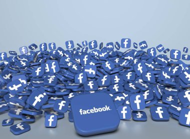 Facebook, Social Media Logos Visual Presentation - Facebook Background Design clipart