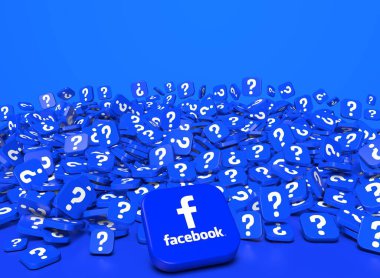 Facebook, Social Media Logos Visual Presentation - Facebook Background Design clipart