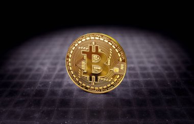 Bitcoin, Bitcoin Sosyal Medya Kavramı. Görsel Tasarım.