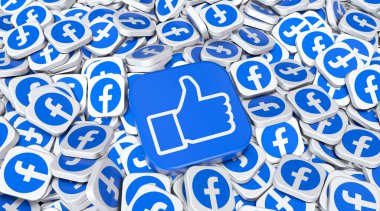 Facebook gibi, Sosyal Medya Logoları Görsel Sunum - Facebook Arkaplan Tasarımı