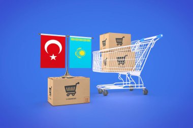 Kazakistan, Kazakistan Cumhuriyeti, Türkiye, E-ticaret platformları. 3B Görsel Tasarım