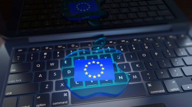 Avrupa Birliği, Apple Store - Apple resmi (3D Render)