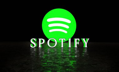 Spotify, Spotify Logo Görsel Sunumu - Sosyal Medya Arkaplanı.