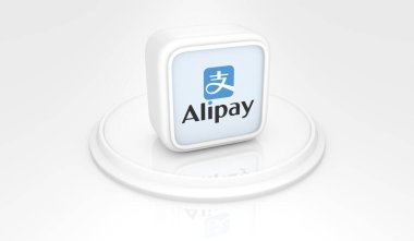  alipay, Sosyal Medya Logoları Görsel Sunum - 3D Tasarım