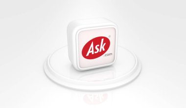  Ask.com, Sosyal Medya Logoları Görsel Sunum - 3D Tasarım