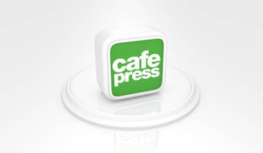 cafepress, Sosyal Medya Logoları Görsel Sunum - 3D Tasarım