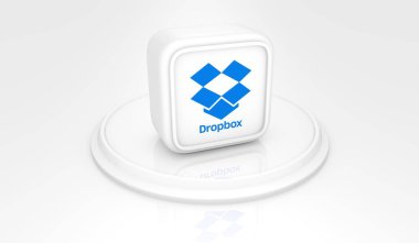  Dropbox, Sosyal Medya Logoları Görsel Sunum - 3D Tasarım