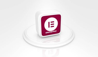  Elementor, Sosyal Medya Logoları Görsel Sunum - 3D Tasarım