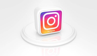 Instagram, Sosyal Medya Logoları Görsel Sunum - Arkaplan Tasarımı