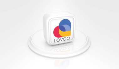 Lovoo, Sosyal Medya Logoları Görsel Sunum - Arkaplan Tasarımı