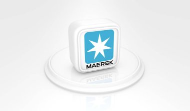 Maersk Grubu, Sosyal Medya Logoları Görsel Sunum - Arkaplan Tasarımı