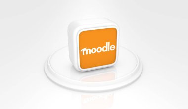 Moodle, Sosyal Medya Logoları Görsel Sunum - 3D Tasarım