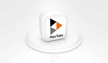 PeerTube, Sosyal Medya Logoları Görsel Sunum - 3D Tasarım