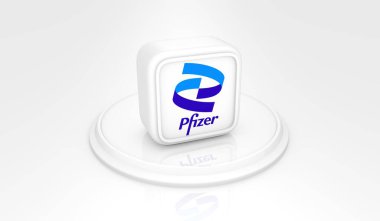 Pfizer, Sosyal Medya Logoları Görsel Sunum - 3D Tasarım