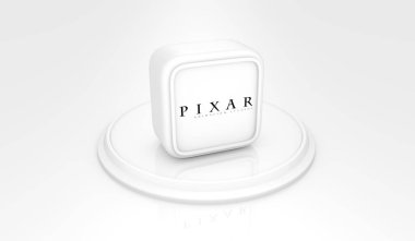 Pixar, Pixar Animasyon Stüdyoları, Sosyal Medya Logoları Görsel Sunum - 3D Tasarım