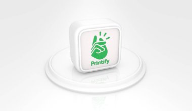 Yazdır, Sosyal Medya Logoları Görsel Sunum - 3D Tasarım