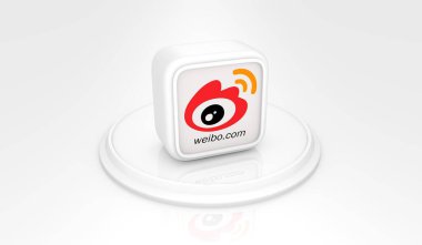 sina-weibo, Sosyal Medya Logoları Görsel Sunum - 3D Tasarım