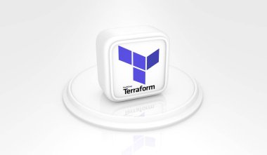 terraform, Sosyal Medya Logoları Görsel Sunum - 3D Tasarım