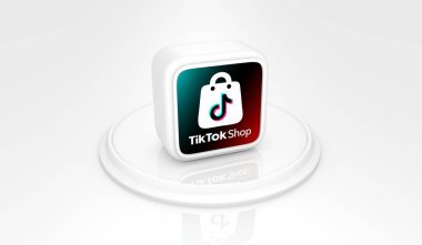 TikTok Shop, E-Commerce Visual Design, Social Media Images. clipart