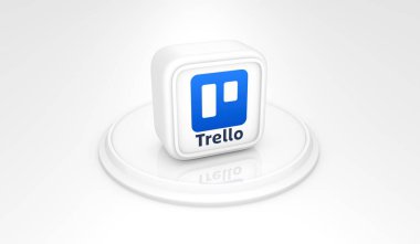 Trello, Sosyal Medya Logoları Görsel Sunum - 3D Tasarım