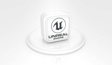 gerçek dışı motor, Sosyal Medya Logoları Görsel Sunum - 3D Tasarım