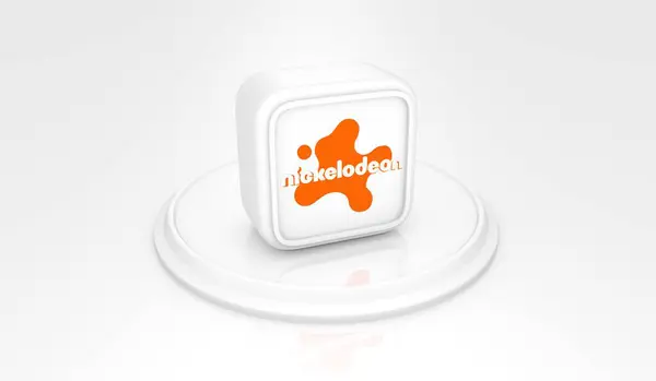 stock image Nickelodeon, Social Media Logos Visual Presentation - 3D Design