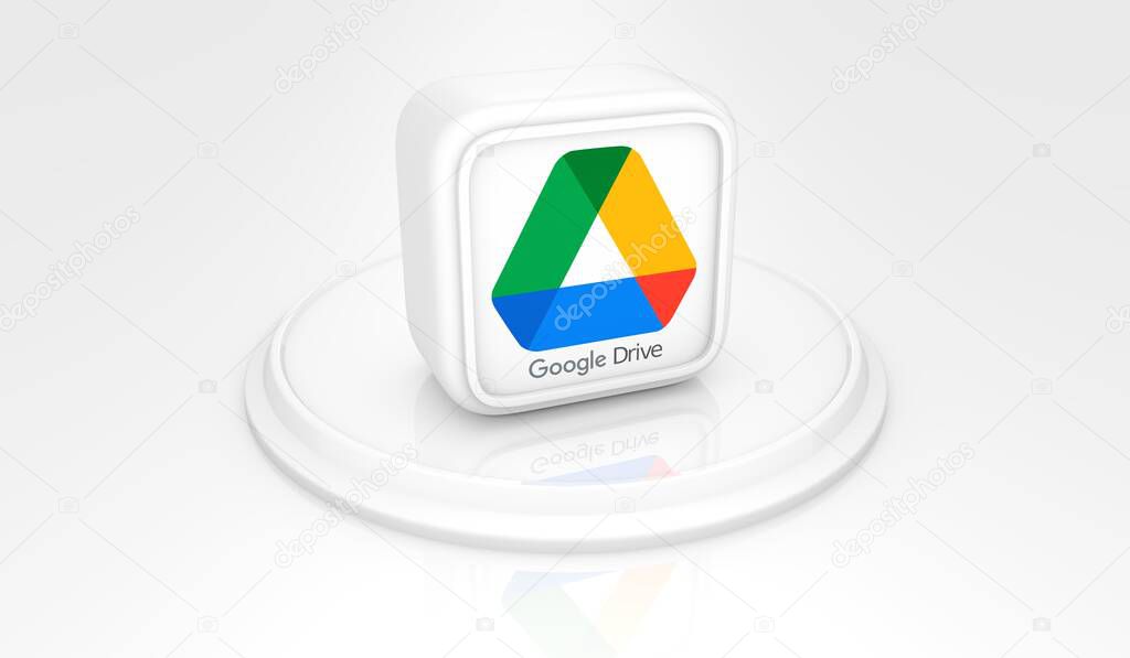 Google drive, Social Media Logos Visual Presentation - Background Design