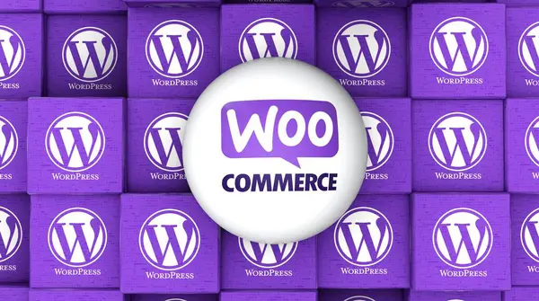 stock image WooCommerce - Open Source Ecommerce Platform - WooCommerce Social Media Background