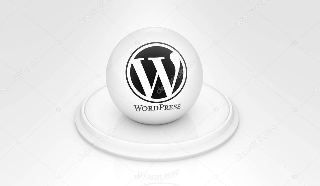 Wordpress, An open source web software - Wordpress social media background