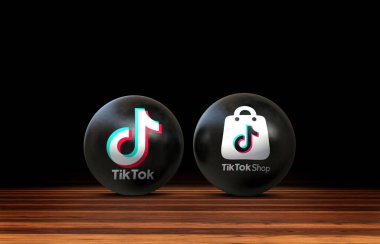TikTok Dükkanı, Sosyal Medya Konsepti. Görsel Tasarım.