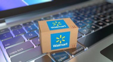 Walmart, Sosyal Medya Konsepti, E-ticaret platformları. 3B Görsel Tasarım