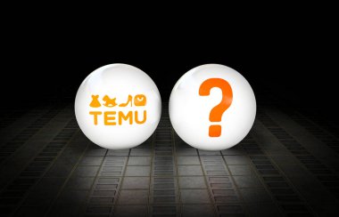 Temu Shop bir elektronik e-ticaret şirketidir. Medya için Görsel Tasarım.