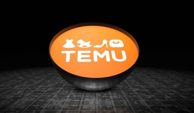 Temu Shop bir elektronik e-ticaret şirketidir. Medya için Görsel Tasarım.