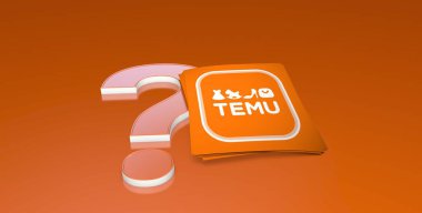 Temu Shop bir elektronik e-ticaret şirketidir. Medya için Görsel Tasarım.