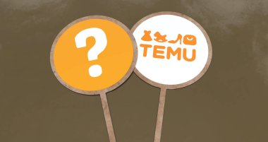 Temu Shop bir elektronik e-ticaret şirketidir. Medya için Görsel Tasarım.