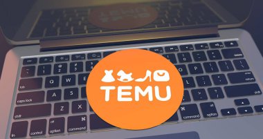 Temu Shop bir elektronik e-ticaret şirketidir. Medya için Görsel Tasarım.