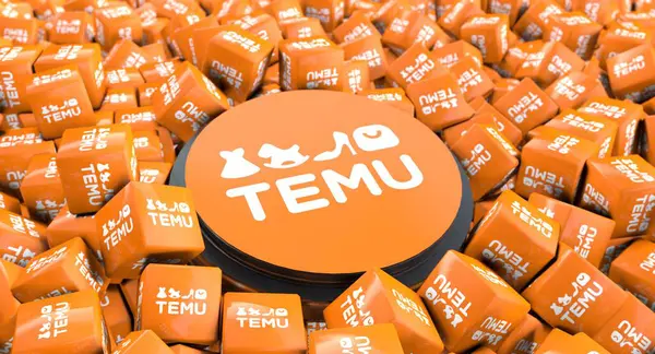 Temu Shop bir elektronik e-ticaret şirketidir. Medya için Görsel Tasarım.