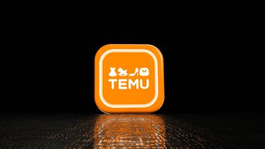Temu Shop bir elektronik e-ticaret şirketidir. Medya için Görsel Tasarım.