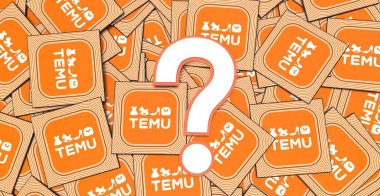 Temu Shop bir elektronik e-ticaret şirketidir. Medya için Görsel Tasarım.