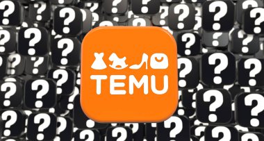 Temu Shop bir elektronik e-ticaret şirketidir. Medya için Görsel Tasarım.