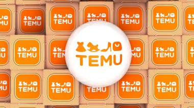 Temu Shop bir elektronik e-ticaret şirketidir. Medya için Görsel Tasarım.