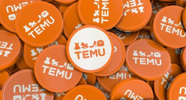 Temu Shop bir elektronik e-ticaret şirketidir. Medya için Görsel Tasarım.