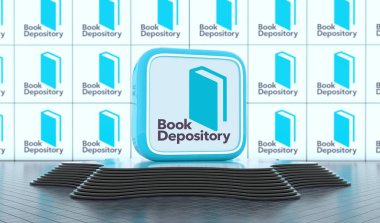  Book Depository, Social Media Concept. Visual Design. clipart