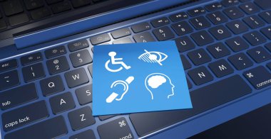 Engelli, Erişilebilirlik, Engelli İşaretleri, Simgeler Görsel Sunumdur. 